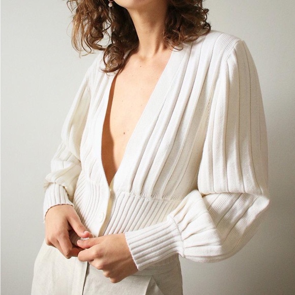 Wilfred Sweaters - - Aritzia Wilfred Plunge Front Cardigan